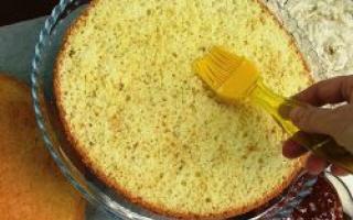 How to prepare sugar syrup for soaking cake with lemon juice
